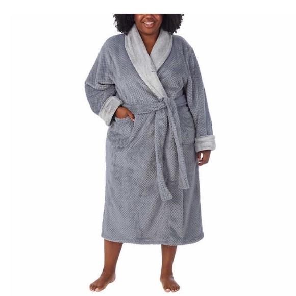 Carole Hochman ladies soft plush long warm Robe - Picture 9 of 12